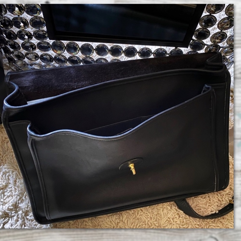 VINTAGE COACH BLACK BEEKMAN BRIEFCASE 5266 - Picture 11 of 16